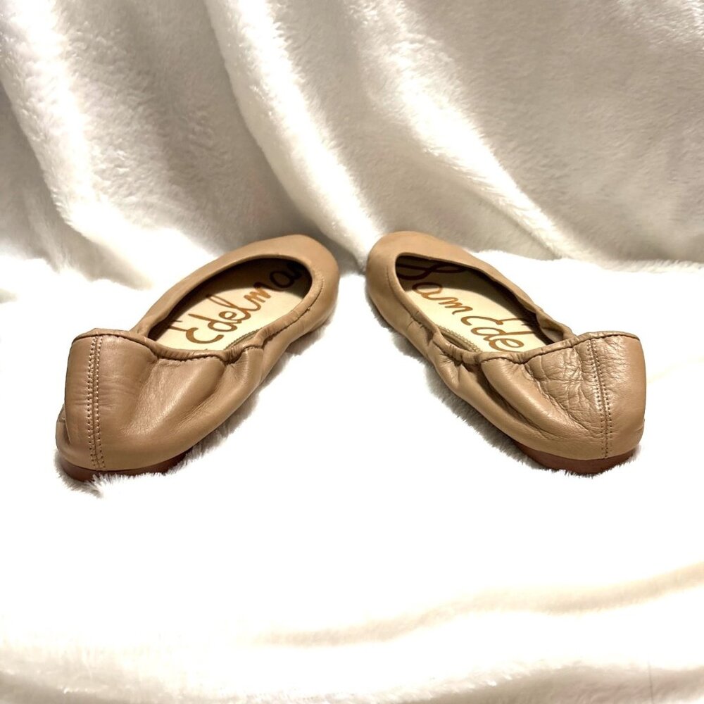 Sam Edelman Fritz Women’s 10 Tan Leather Ballet Slippers Croquette - Picture 3 of 5